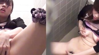 Public toilets are taboo but Japanese babe is enjoying them