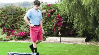 HETEROFLEXIBLE - Cantine Boy Ander Wolfson Disguises As Golfer Drake Vons Lover To Got Banged!