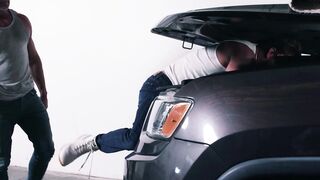 HETEROFLEXIBLE - Hunk Daddy Greg Dickson Bareback Fucks His Stuck Roommate Bruce Jones Super Booty
