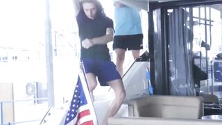 StepsonXXX.com - Muscled Jax Thirio sprays his cum on Jack and Skylers anticipating m