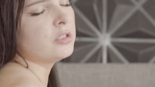 JOYMII - Cutie Natural Dark Haired Gets Her Soak Snatch Fuck Until She Comes