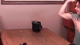 Biceps Buddies Zack Randall and I compare our bodies before jerking sesh