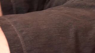 Handsome guy Andrew James shows off his balls and penis and wanks it to the end