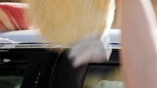 MOMMYS WOMEN - Sexsual Christie Stevens  Her Step-Daughter Sexualize Their Vehicle Wash For More Sales