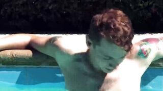 Redhead Chris Abbot stretched his ass on a pounding anal fucking by muscular Trenton
