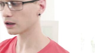 Hot brunette Brooklyn Gray suck four throbbing cocks and swallow cum