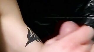 Chainsmoking cute twinks taboo desires while cockstroking