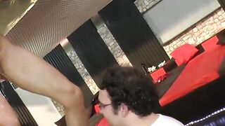 Lots of cum and urine during kinky group sex