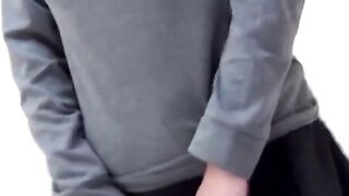Tasteful Japanese darlings shot peeing in closeup