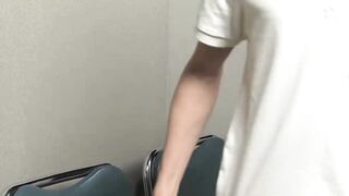 Bubble butt teen Ethan Storm rides thick throbbing cock hard