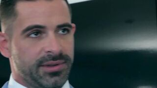 Executive businessman  to suck big cock and get rawed