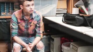 Perps4Sale.com - Cute Gay Twink Barebacked by Hot policeman for Stealing