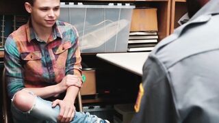 Perps4Sale.com - Cute Gay Twink Barebacked by Hot policeman for Stealing