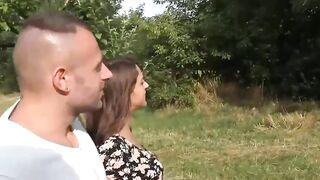 Outdoors 3 way with 19 yo lovers and strange bro