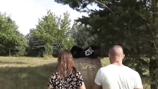 Outdoors 3 way with 19 yo lovers and strange bro