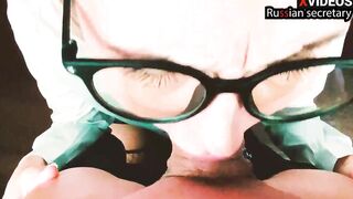 Thoughtful secretary seduced the boss inside a oral sex. Russian role-having fun game