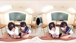 Miyu Amano / Aimi Yoshikawa - The Battle of the Girl Begins! Unexpected Harem Play During Make-Up Lessons!