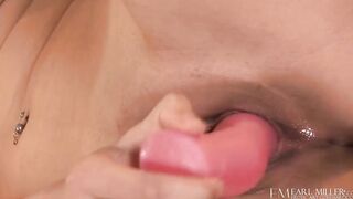 Huge Boobed Goddess Tiffany Thompson Tickles And Fucks Her Sweet Pussy!