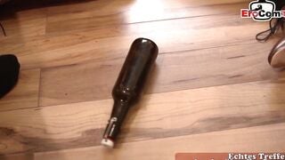 German young blonde fucks man after party