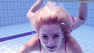 Elena Proklova shows how hot can 1 be alone into the pool