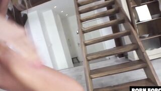 Skinny Blonde Celeb Spread Out By Handsome Real Estate Agent - Tiffany Tatum & MrBigFatDick