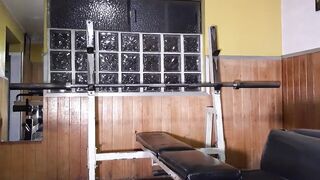 THE GODDESS milf SUBJECTS HER CLIENT INTO THE GYM WRAPPING HIM INTO HER POWERFUL MUSCLES
