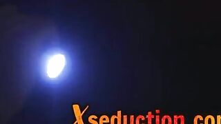 Sexual GF sucking off before sex inside interracial duo