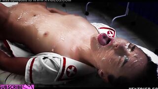 Real Life Anime - Bae nurse Alya Stark get nailed and bukkaked by Aliens
