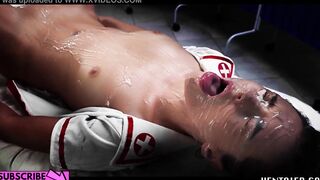 Real Life Anime - Bae nurse Alya Stark get nailed and bukkaked by Aliens