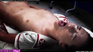 Real Life Anime - Bae nurse Alya Stark get nailed and bukkaked by Aliens