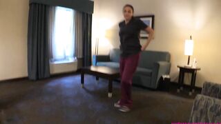 Huge Tit milf Nurse Fucks Wheelchair Tied Son