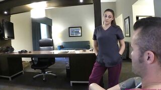 Huge Tit milf Nurse Fucks Wheelchair Tied Son