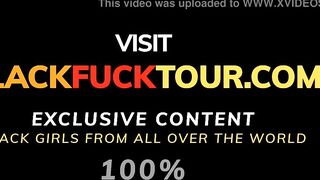Bombshell African Black 19 Yo Gets wrecked by Long Dick Into Hotel