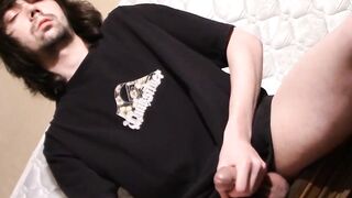 Sexy twink Jonas Taylor needs to stroke his big dick to shoot his loads out