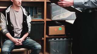 Skinny rebellious twink enjoys sucking a horny cop