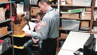 Skinny rebellious twink enjoys sucking a horny cop