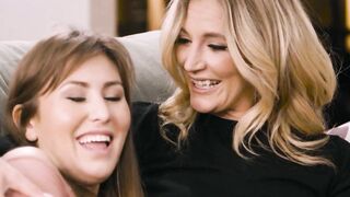 MOMMYS WOMEN - Turned On Dark Haired 18 Seduces Incredible Sexy  Curious Stepmom Inside Anal Finger Fucked