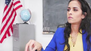 TeenBesties.com - Spanked detention sluts get back on a tied up slutty teacher