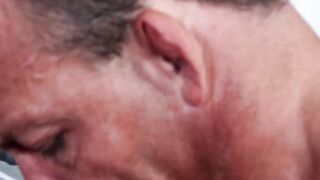 My bro Tristan Brazer fills up my hairy ass hole with his cock