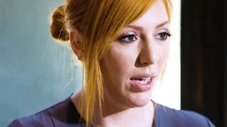 NURU STROKES - Huge Titties mom Lauren Phillips Gets Her Red Head Vagina Nailed By Her Client