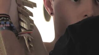 Captor Sebastian Kane teases his handsome captive and applies massager on his plump b