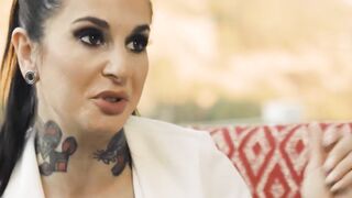 NURU GRIND - Gothic babe Joanna Angel Tries NURU Rubs With Her Stepbrother