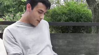 I lay down and let tattooed Ayun swallow and jerk my gigantic penis