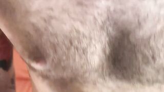 Tattooed latino Igor Lucious strokes my cock to harvest juicy cum