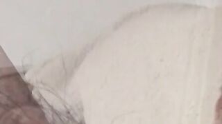 Intimate throatfucking experience on our sofa after smoking