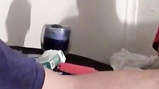 Intimate throatfucking experience on our sofa after smoking