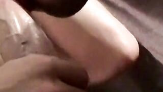 Intimate throatfucking experience on our sofa after smoking