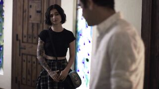 VIRGIN TABOO Seduced Barista Stevie Moon Accepts Anal Sex From Handsome But Rude Customer She Just Seen