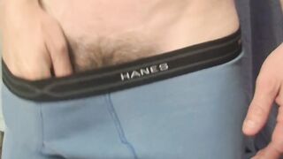 Dick pump sex toy action with bearded straight thug