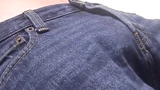 Rion Rivers slowly wanking his cock until he cums hard